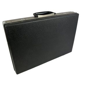 1970s Vintage Super Slim Samsonite Briefcase Hardshell Case NO KEYS 18x12x3"